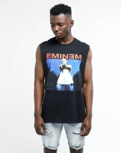 Eminem Photo Muscle Tee Black
