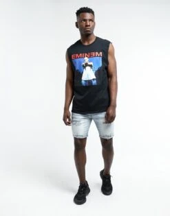 Eminem Photo Muscle Tee Black -Champioe Style 4434569751770 normal 003