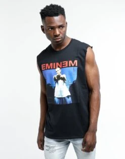 Eminem Photo Muscle Tee Black -Champioe Style 4434569751770 normal 007