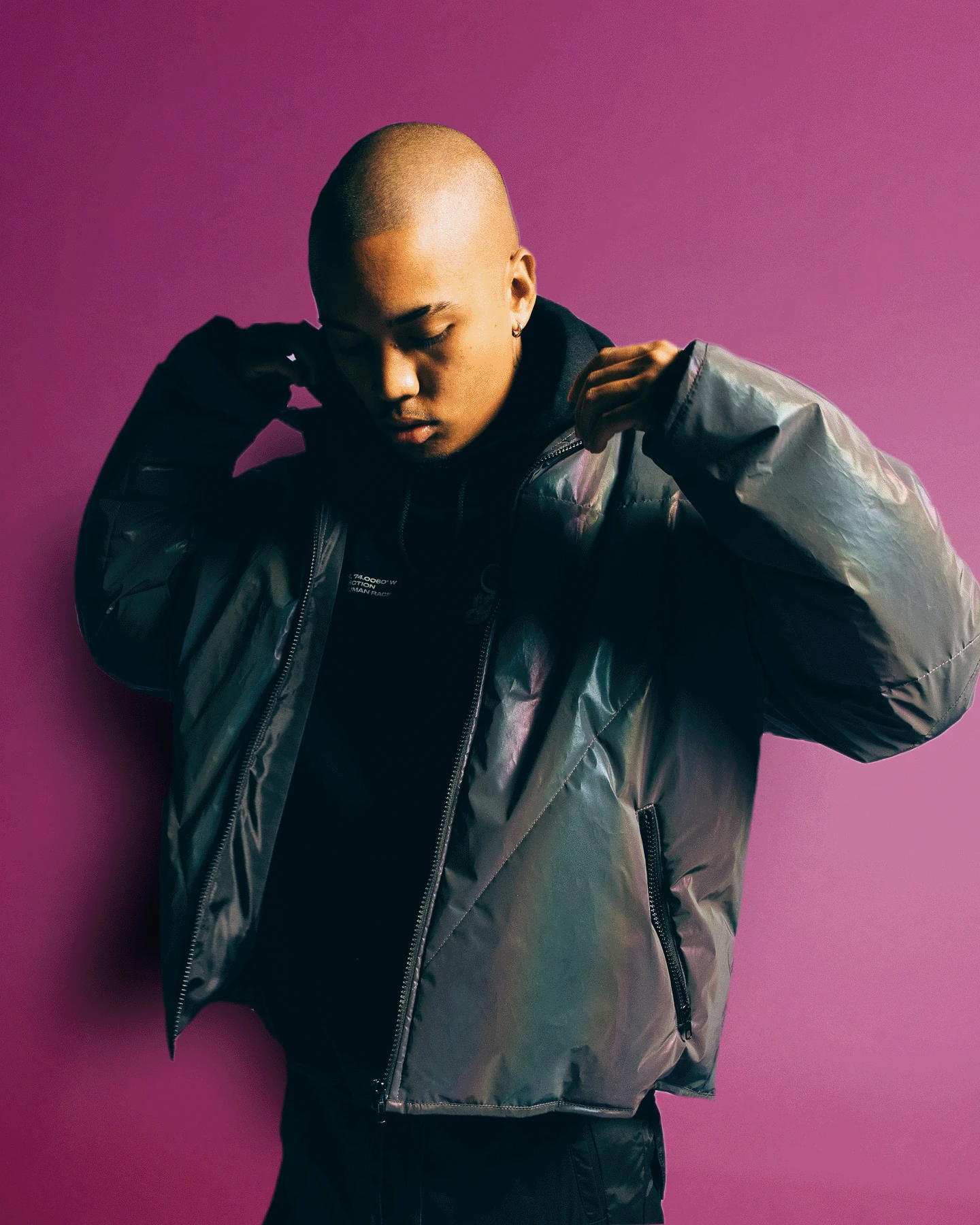 Loiter NYC Men's Spectrum Puffer Jacket Iridescent 3M/Multi-coloured 3 Loiter NYC Men's Spectrum Puffer Jacket Iridescent 3M/Multi-coloured