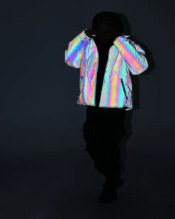 Loiter NYC Men's Spectrum Puffer Jacket Iridescent 3M/Multi-coloured 15 Loiter NYC Men's Spectrum Puffer Jacket Iridescent 3M/Multi-coloured -Champioe Style 4454569056620 normal 0011