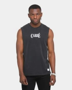 Carré Men's Emblem Muscle T-Shirt Black Wash