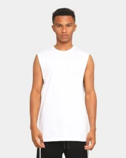 Elevn Clothing Co. Capital E Muscle T-Shirt White