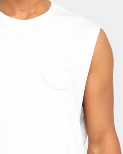 Elevn Clothing Co. Capital E Muscle T-Shirt White -Champioe Style 4454569338511 mens 0050