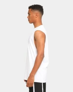 Elevn Clothing Co. Capital E Muscle T-Shirt White -Champioe Style 4454569338511 mens 0070