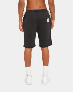 Heron Preston Spray Print Logo Sweatshorts Black -Champioe Style 4454569430086 mens 0040