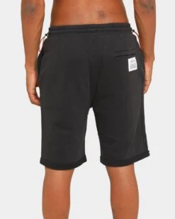 Heron Preston Spray Print Logo Sweatshorts Black -Champioe Style 4454569430086 mens 0080