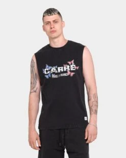 Carré Papillion Vintage Muscle T-Shirt Washed Black