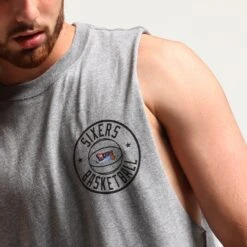 Mitchell & Ness Philadelphia 76ers Full Circle Logo Muscle Grey Marle -Champioe Style 9353380008557 normal 0050